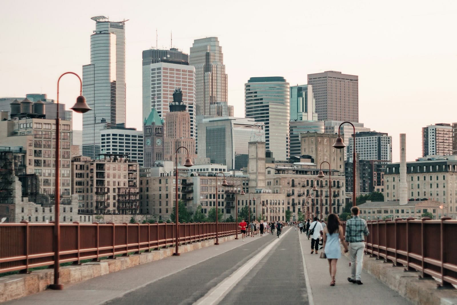 Minneapolis skyline from the Stone Arch Bridge